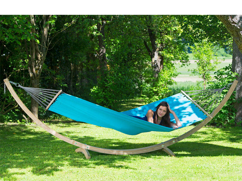 Amazonas Hammock with Wooden Stand Set Miami Set Hammock Barn