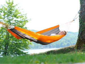 Amazonas Silk Traveller Camping Hammock Techno Orange Grey